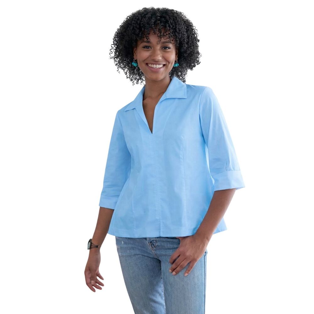 Finley Blue Swing Shirt